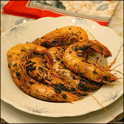 Crevettes au curry