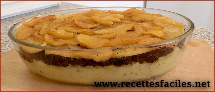 La recette du parmentier de boudin aux pommes