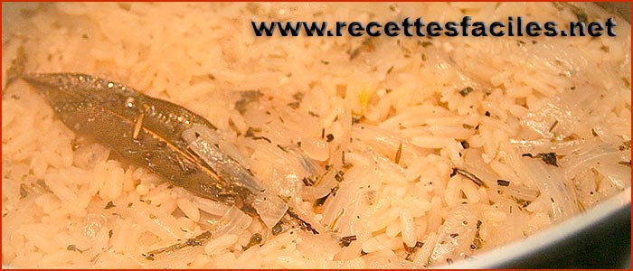 La cuisson du riz pilaf